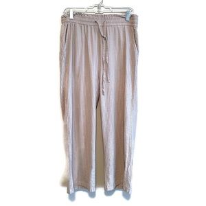 Linen blend pants -L